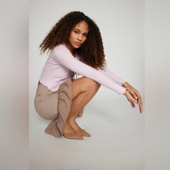 Kimchi Blue Melissa Tie Front Top💕 - Picture 5 of 12